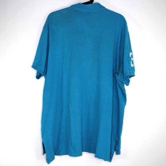 Polo Ralph Lauren Mens 2XL Embroidered Big Pony Crest Spell Out Polo Shirt M1068 - Picture 6 of 8